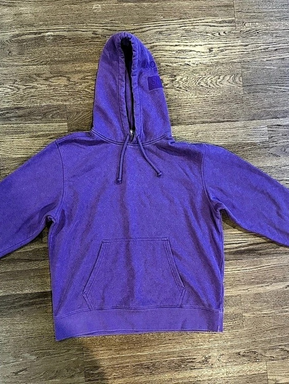Supreme The North Face Pigment Printed Hooded Sweatshirt Purple Hoodie Men's